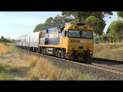 9322 Leads JBRE 6MA8 "The Overland" Passenger Train (4/3/2022) - PoathTV Railways