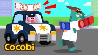Mix - The Thief Stole My Police Car Siren! 🚨😱 Kids Songs Compilation | Cocobi