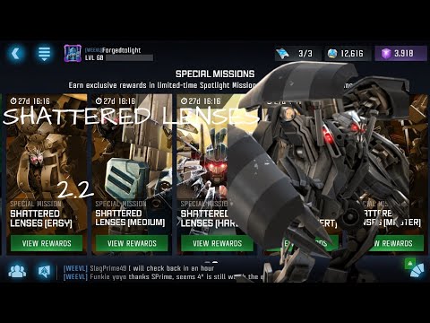 [Transformers: Forged To Fight] Shattered Lenses 2.2 Master Difficulty
