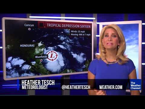 Tropical Depression 16 forms, forecast to become Hurricane Nate