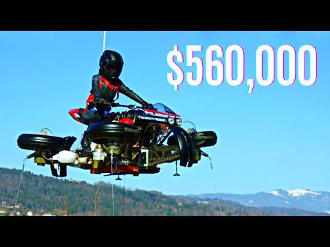 MEET FLYING MOTORCYCLE - LAZARETH LMV 496 WHICH RUNS ON ROAD & CAN FLY (MUST WATCH)