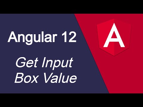 Angular 12 tutorial 11 Get Input field Value