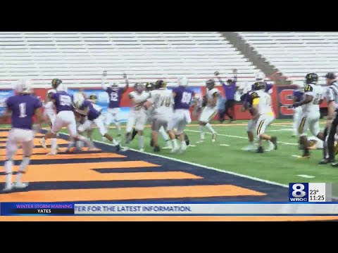 麥奎德在AA級州冠軍賽中輸給新羅謝爾。 (McQuaid falls to New Rochelle in Class AA state championship game)