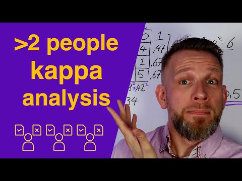 How to Use Kappa Analysis for Multi-Assessor Quality Control (Fleiss' kappa)