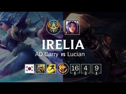 Irelia ADC vs Lucian - KR Challenger Patch 8.21