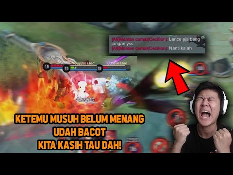 KETEMU MUSUH BELUM MENANG TAPI UDAH DIBACOTIN ! KITA KASIH TAU MEREKA - Mobile Legends