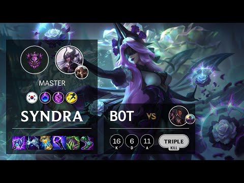 Syndra Bot vs Lucian - KR Master Patch 11.17