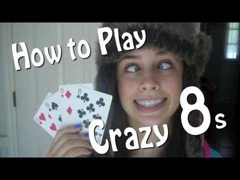 How to play crazy 8s -kids card game - tutorial - YouTube