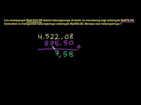 Soal Cerita Penjumlahan Dan Pengurangan Desimal Video Khan Academy