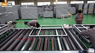 Fenstek upvc and aluminum window making machine assembly line
