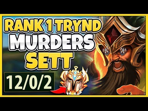 #1 TRYNDAMERE WORLD HOW TO COUNTER SETT (WIN EVERY TIME) - League of Legends
