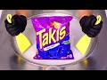 Turning Takis Blue Heat Into The Craziest Ice Cream Rolls ASMR