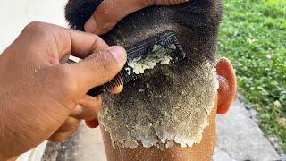 he didn't wash his hair for 15 years.. video