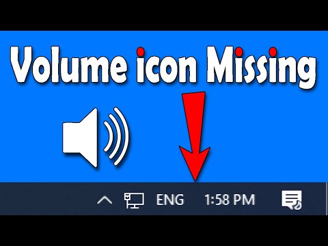 How to Fix Volume / Sound icon Missing From Taskbar in Windows 10