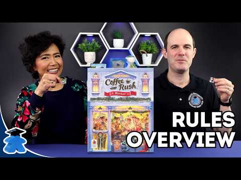 Coffee Rush Winter. Rules Overview. Charming Board Game about Fulfilling Drink Orders