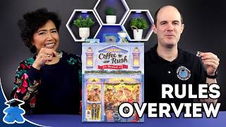 Coffee Rush Winter. Rules Overview. Charming Board Game about Fulfilling Drink Orders