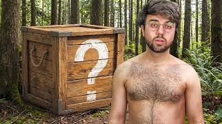 24 Stunden im Wald, NUR mit einer Survival Mystery Box