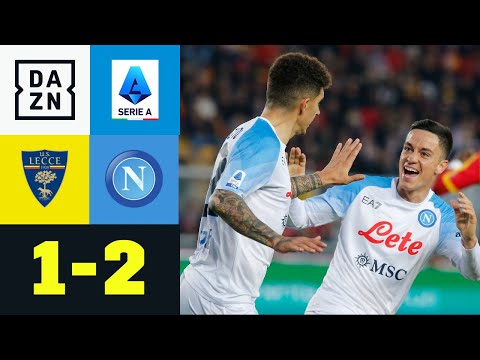 Dank kuriosem Eigentor! Napoli müht sich bei Lecce zum Dreier: Lecce - Neapel 1:2 | Serie A | DAZN