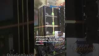 SERING BONGKAR JALAN, Karnaval Sound System Terbakar di Jalan, Warga Panik Padamkan Api