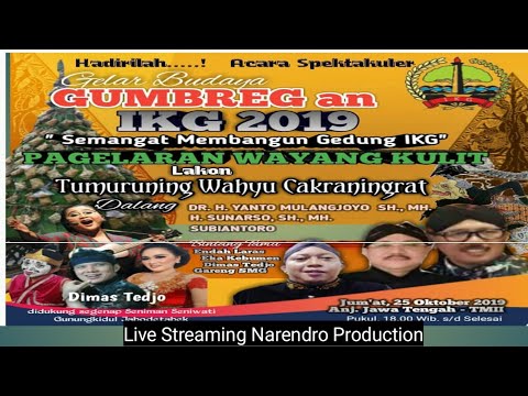 Gebyar GUMBREGan IKG 2019 //Wayang Kulit 3 Dalang // Live TMII Anjungan Jawa Tengah