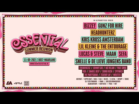 Essential Festival maakt volledige 2021 line-up bekend!