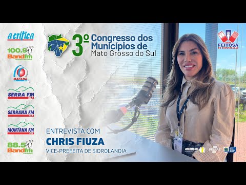 Entrevista com vice-prefeita de Sidrolândia, Chris Fiuza