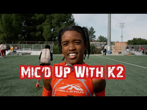 Mic'd up with 10U wide receiver K2