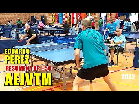 "Resumen EDU en TOP veteranos +50"  Asociación Española de Jugadores Veteranos de Tenis de Mesa 2022