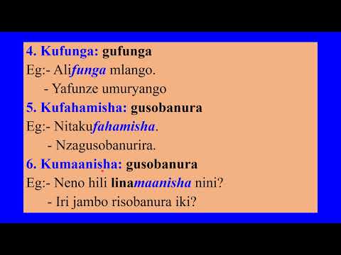 Kwiga Kuvuga Igiswayire 1- Ukimara Kureba Iyi Viedo Urahita Utangira Kuvuga Igiswayire Neza.