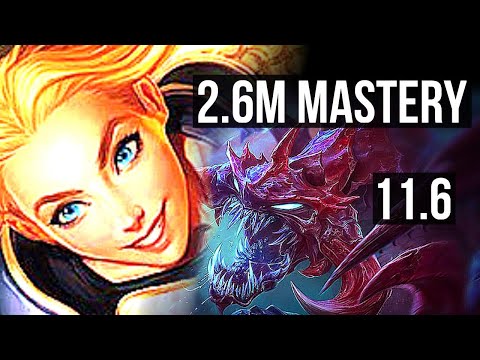LUX vs CHO'GATH (MID) | 2.6M mastery, 600+ games, Godlike, 9/3/7 | BR Challenger | v11.6