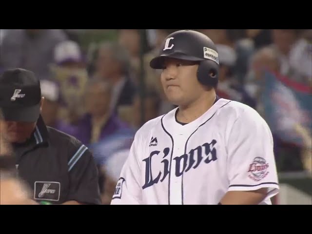 【3回裏】反撃開始!! ライオンズ・中村のタイムリーで1点差に詰め寄る!! 2019/10/9 パーソル CS パ final L-H