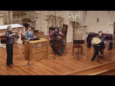 Biagio Marini:  Sonata in ecco con tre violini (Echo Sonata), Op. 8 No. 44. Voices of Music