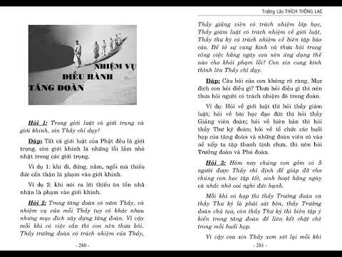 28. Nhiệm Vụ Điều Hành Tăng Đoàn – [Hỏi Đáp Oai Nghi Chánh Hạnh – 30 anos]