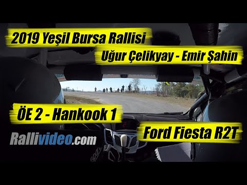 Uğur Çelikyay - Emir Şahin | Ford Fiesta R2 | 2019 Yeşil Bursa Rallisi | ÖE 2  Hankook 1
