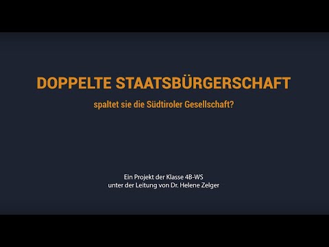 Doppelte Staatsbürgerschaft - spaltet sie die Südtiroler Gesellschaft?