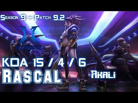 KZ Rascal AKALI vs JAYCE Top - Patch 9.2 KR Ranked