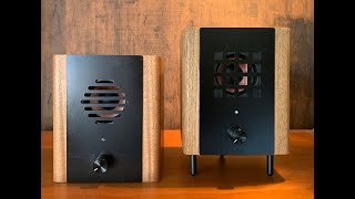 鉄と木のスピーカーAMP内蔵タイプのサウンド動画つくりました。