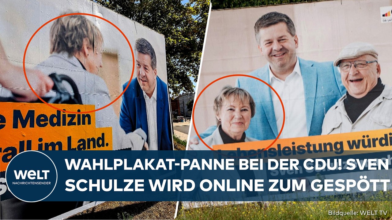 SACHSEN-ANHALT: Peinlich! Wahlplakat-Panne bei der CDU! Sven Schulze wird online zum Gespött