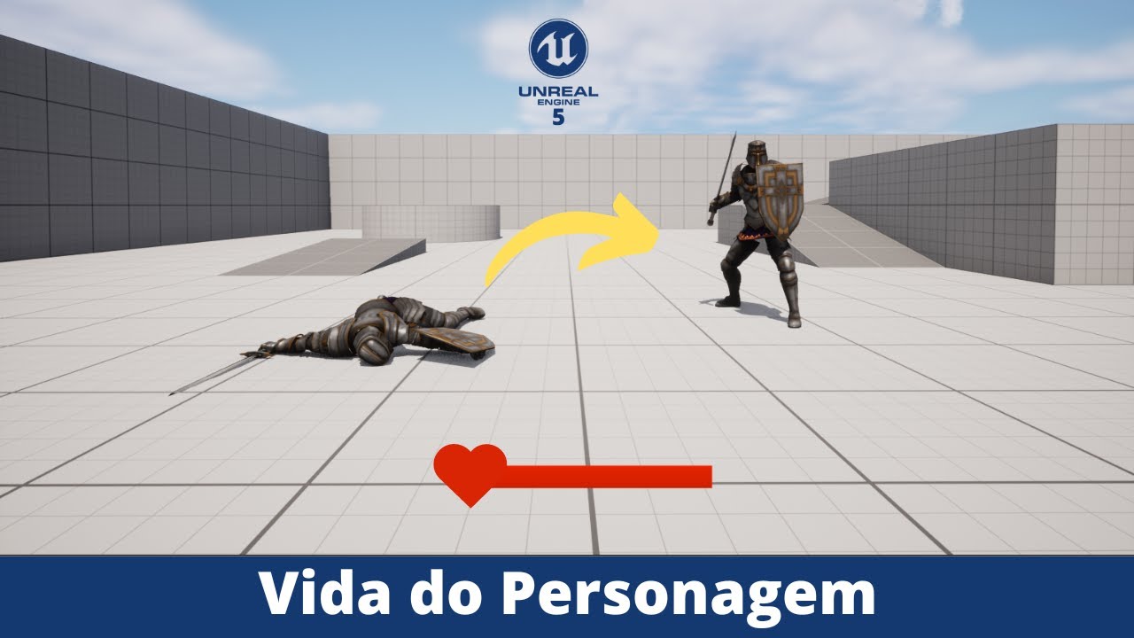 Barra de Vida e Aplicando Dano no Personagem - Tutorial UE5