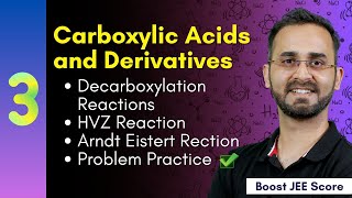 Decarboxylation Reactions, Hell Volhard Zelinsky , Arndt Eistert Reactions