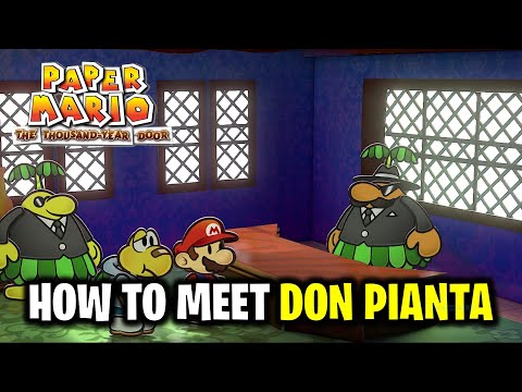 How to Meet Don Pianta: Find Contact Lens & Find Ishnail | Paper Mario: The Thousand-Year Door