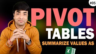 Pivot Tables Summarize Values by  | Excel Pivot Tables