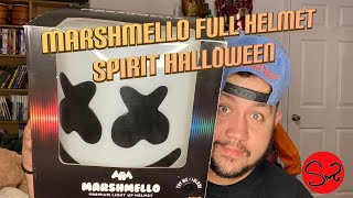 Video thumbnail for Marshmello Helmet Review from Spirit Halloween by Steph And Mannie