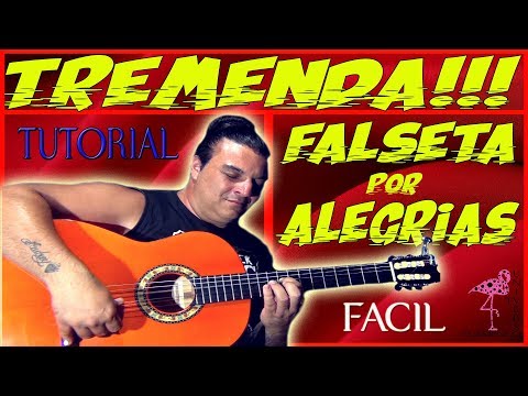 FALSETA POR ALEGRIAS MUY BONITA TUTORIAL FÁCIL
