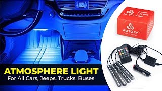 Atmosphere Light For All Cars | Strip Light LED Car Interior Decoration Atmosphere Lights | Autofy