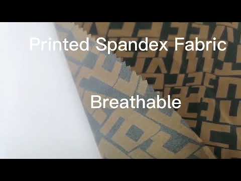92% Nylon Printed Spandex Fabric 110gsm 150cm Breathable