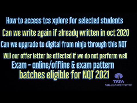 TCS NQT JANUARY 2021 IMPORTANT UPDATE MISSED IN OCT 2020 MUST WATCH 