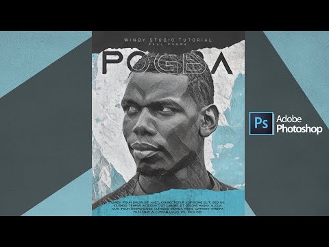 Adobe Photoshop Tutorial l Sports Poster Design l #POGBA