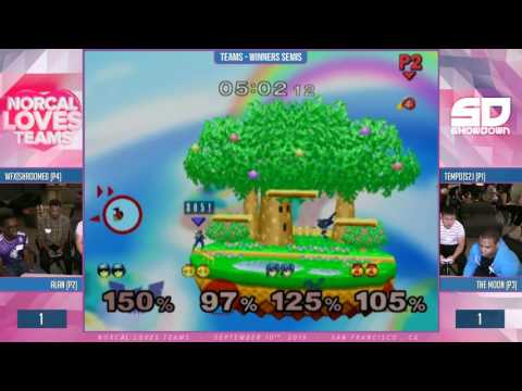 NorCal Loves Teams - Winner Semis: Shroomed & Alan (Sheik/Peach) vs S2J & The Moon (Falcon/Marth)