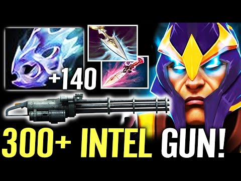 🔥 300+ Intel Moonshard MAX AS Silencer — WTF Machine Gun Carry 24Kill 150% INT as DMG Dota 2 Pro